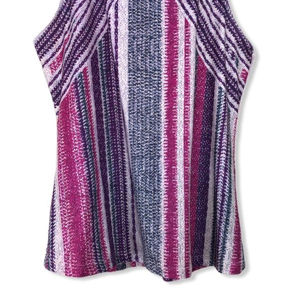 prAna Boost Printed Fitted Racerback Top in Viola Knitta NWT size Large - Picture 5 of 14